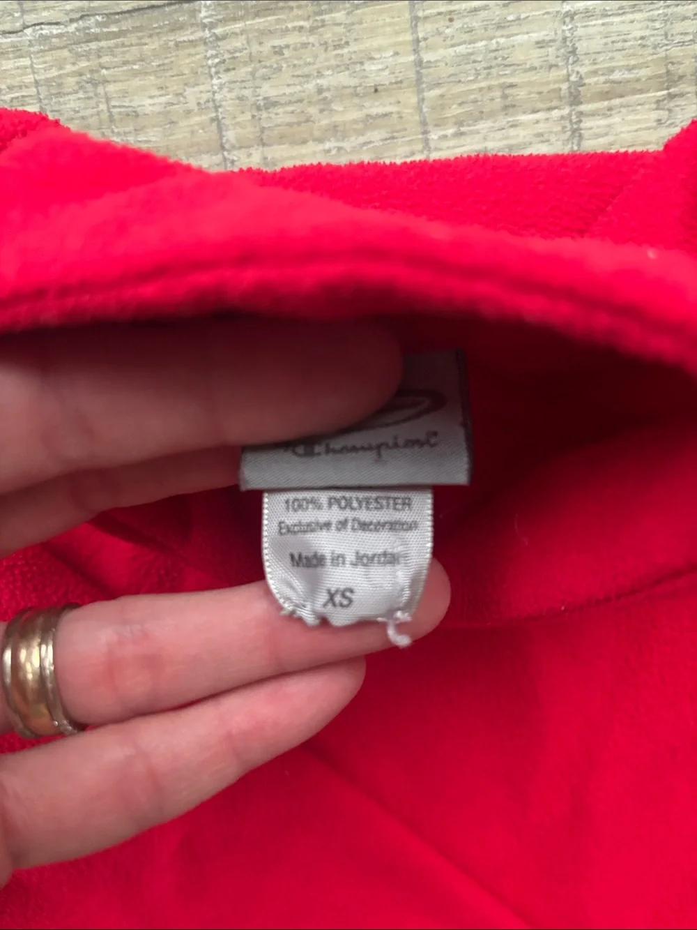 Champion Kids Red Half-Zip Fleece Sweatshirt